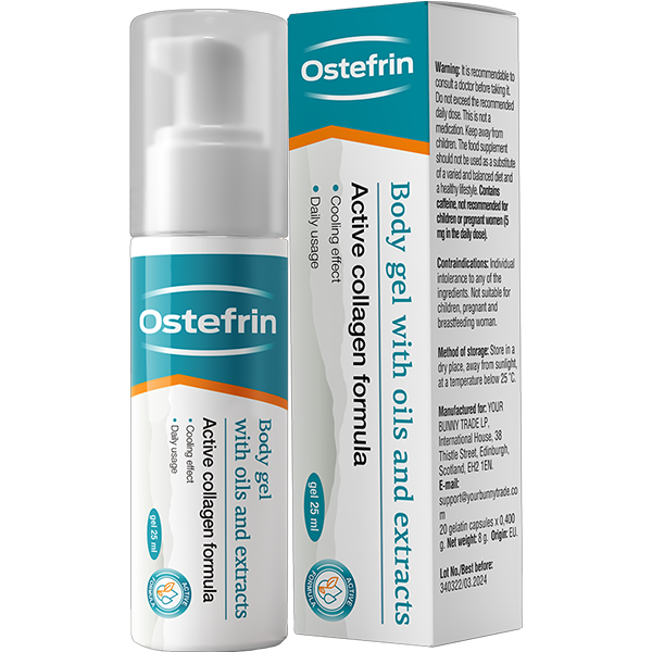 Ostefrin – gel za lokalnu njegu zglobova i mišića kod boli, ukočenosti i oteklina