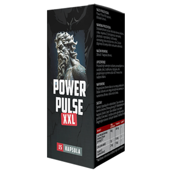 Power Pulse Xxl – dodatak prehrani za podršku erekciji, libidu, cirkulaciji i muškoj izdržljivosti